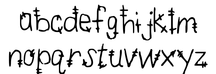 MandersTickTock Font LOWERCASE
