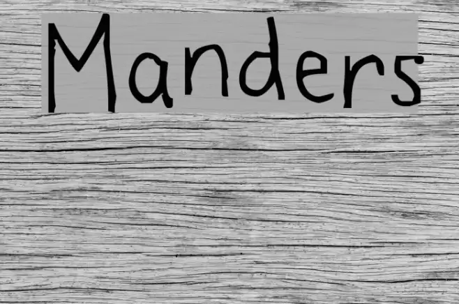 Manders Font examples