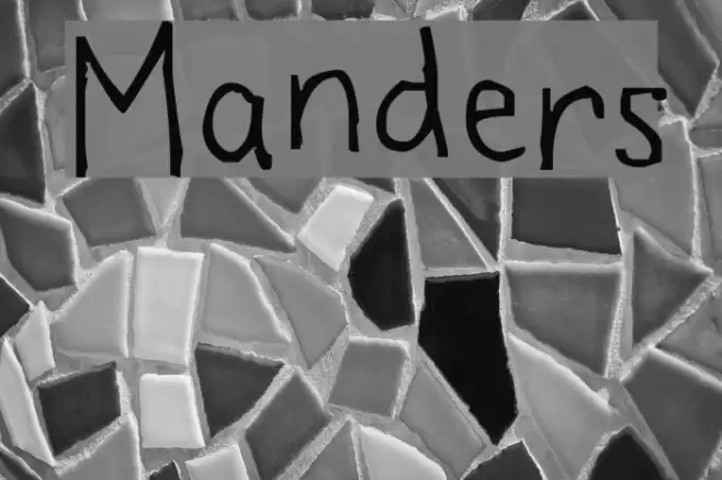 Manders Font examples