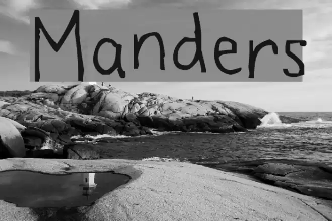 Manders Font examples