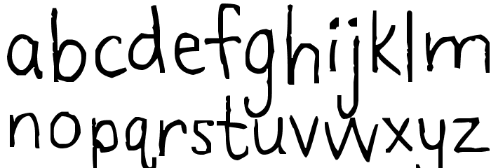 Manders Font LOWERCASE
