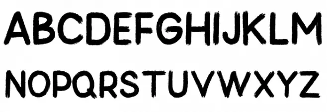Mandhy Regular 字体 大写