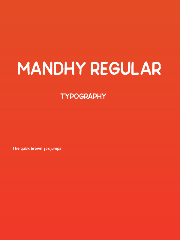 Mandhy Regular Poster