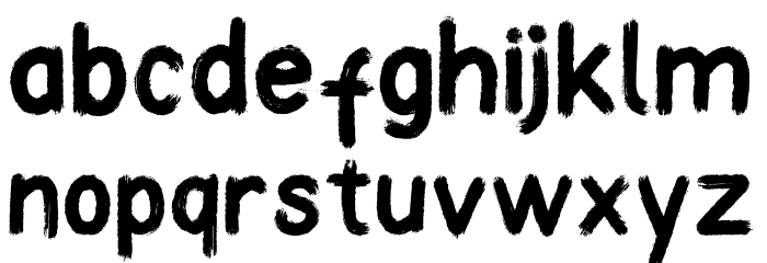 Mandhy Regular Font LOWERCASE