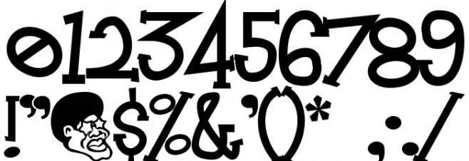 Mandingo Font Alte caractere