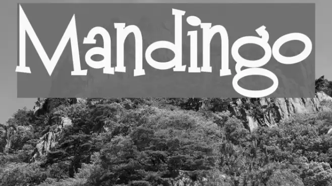 Mandingo Font examples