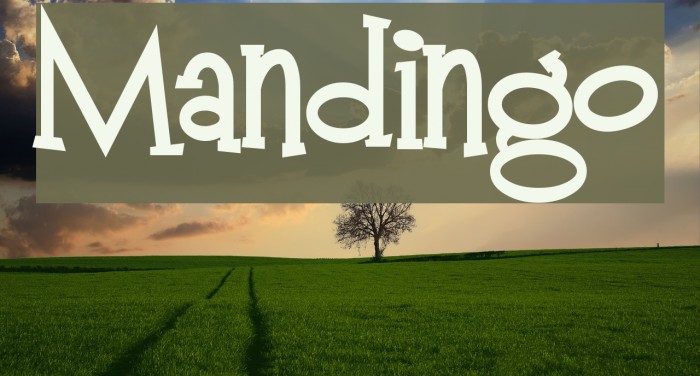 Mandingo Font examples
