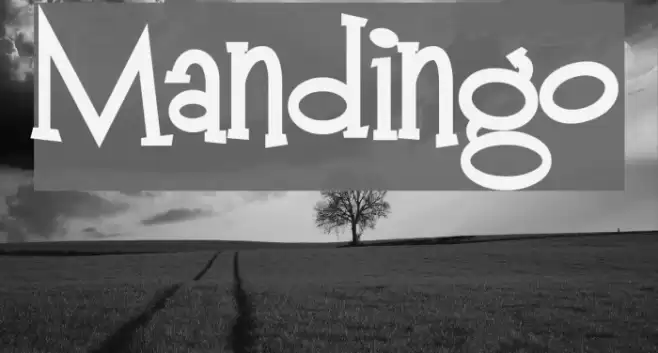 Mandingo Font examples