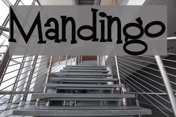 Mandingo Font examples