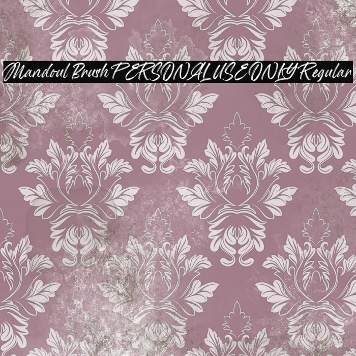Mandoul Brush PERSONAL USE ONLY Regular Example 1