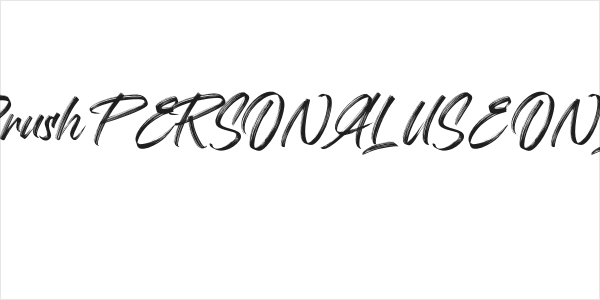 Mandoul Brush PERSONAL USE ONLY Regular Logo