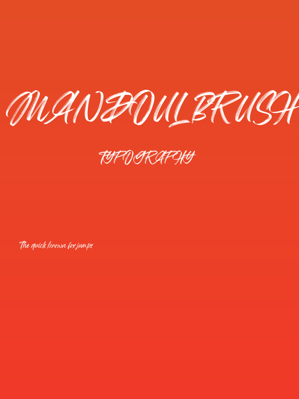 Mandoul Brush PERSONAL USE ONLY Regular Poster