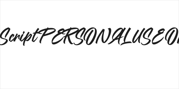 Mandoul Script PERSONAL USE ONLY Bold Logo