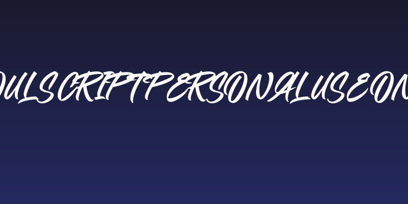 Mandoul Script PERSONAL USE ONLY Bold Social Header