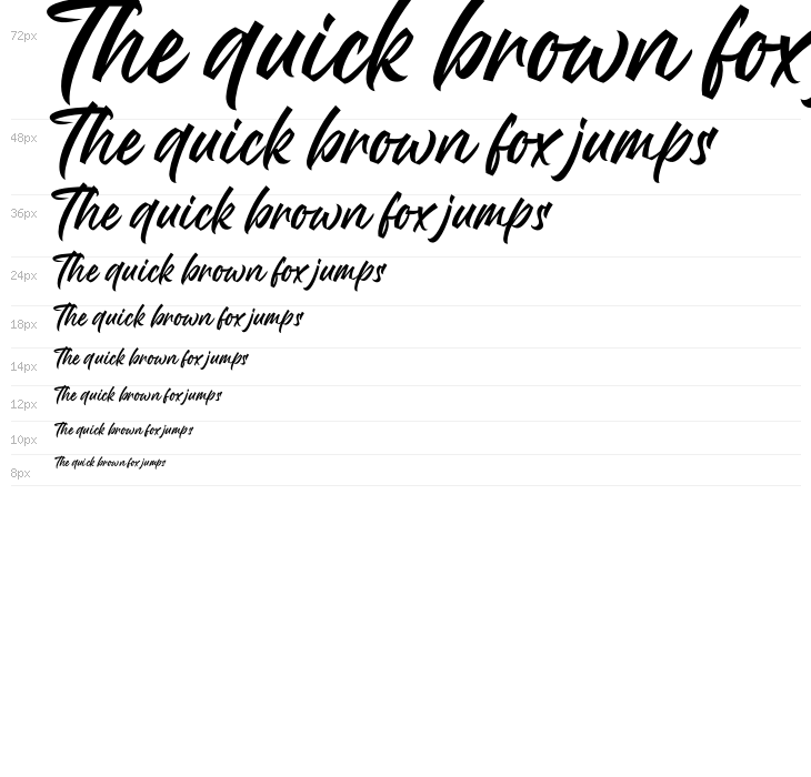 Mandoul Script PERSONAL USE ONLY Regular Waterfall