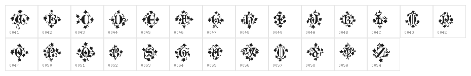 Mandragora!" Character Map