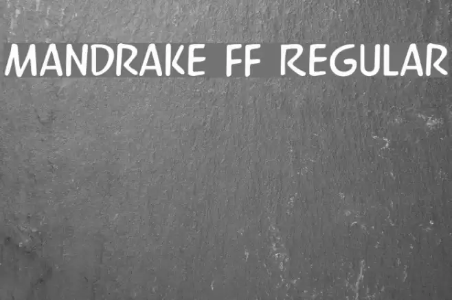 Mandrake FF Regular Font examples
