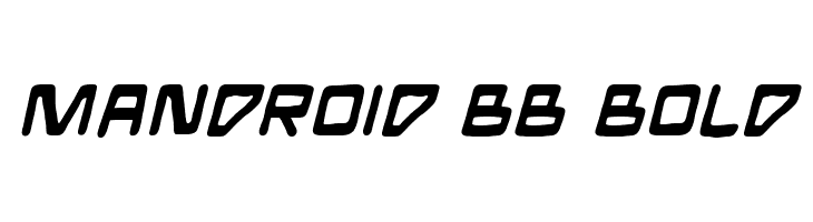 Mandroid BB Bold Font