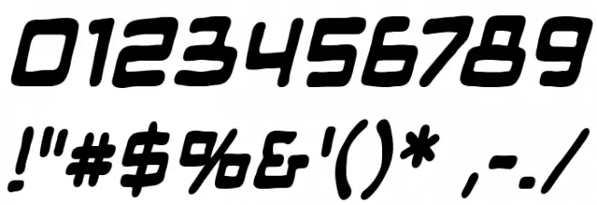Mandroid BB Bold Font OTHER CHARS