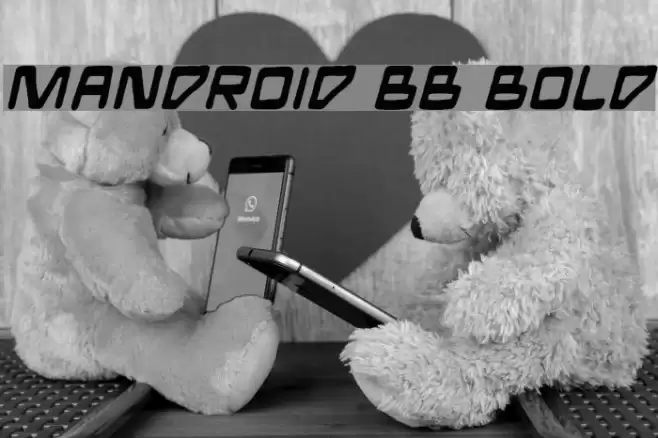 Mandroid BB Bold Font examples