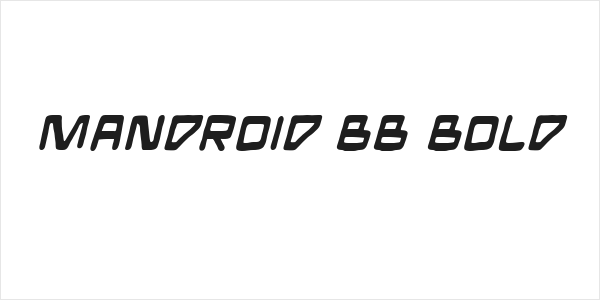 Mandroid BB Bold Logo