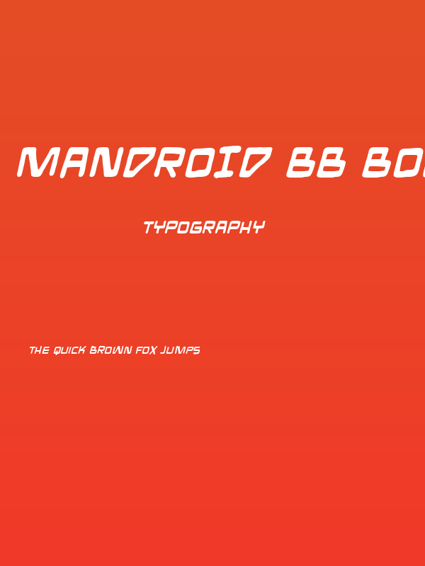 Mandroid BB Bold Poster