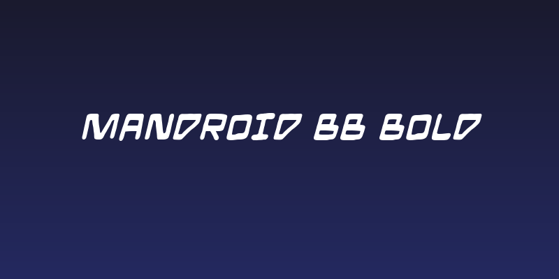 Mandroid BB Bold Social Header