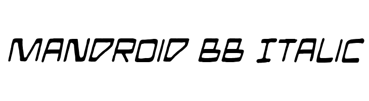 Mandroid BB Italic  لخطوط تنزيل