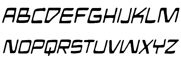 Mandroid BB Italic Font LOWERCASE