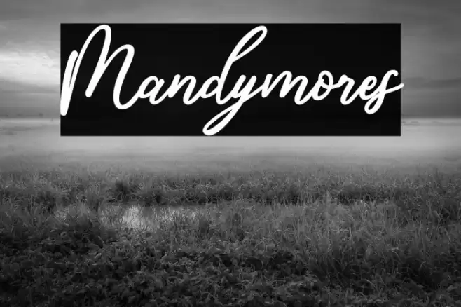 Mandymores Font examples