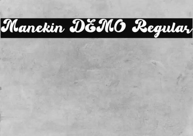 Manekin DEMO Regular Fuentes examples