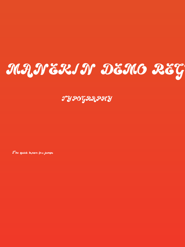 Manekin DEMO Regular Poster