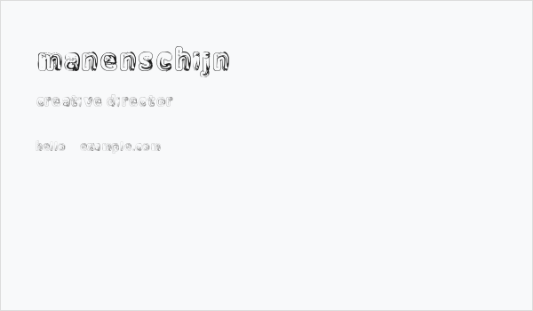 Manenschijn Business Card