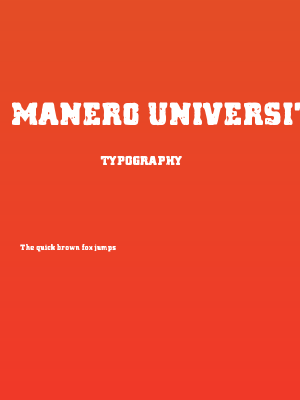 Manero University Poster