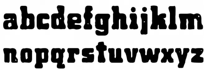 Manero University Schriftart Kleinbuchstaben