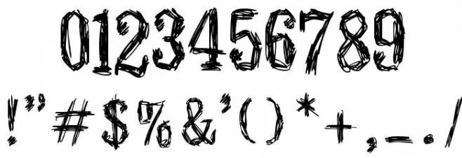 Manero Font OTHER CHARS