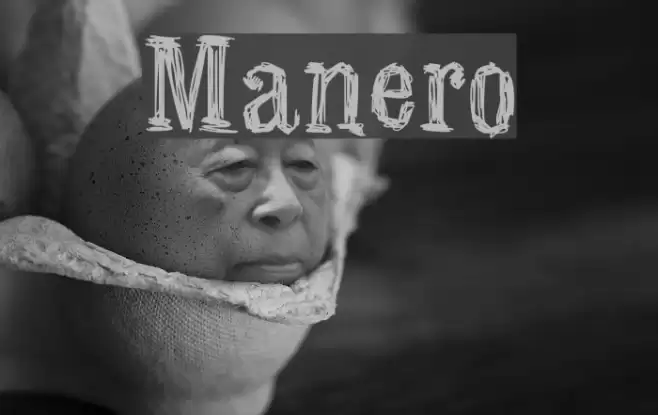Manero Font examples