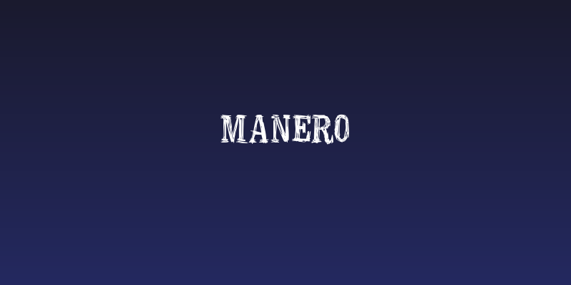 Manero Social Header