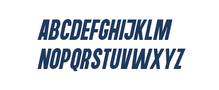 Maneuver Gather Bold Italic Uppercase