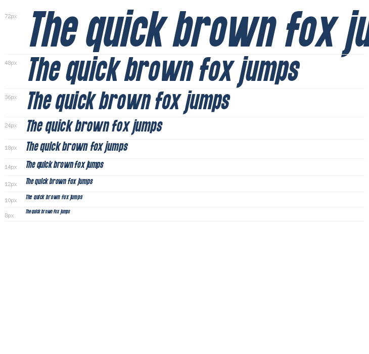 Maneuver Gather Bold Italic Waterfall