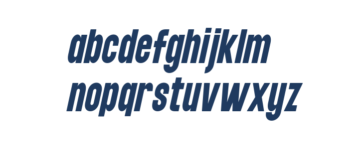 Maneuver Gather Bold Italic Lowercase