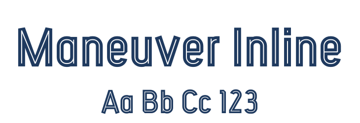 Maneuver Inline Font Preview