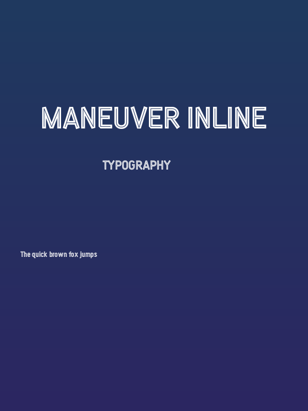 Maneuver Inline Poster