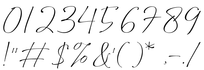 Manfollo Regular Font OTHER CHARS