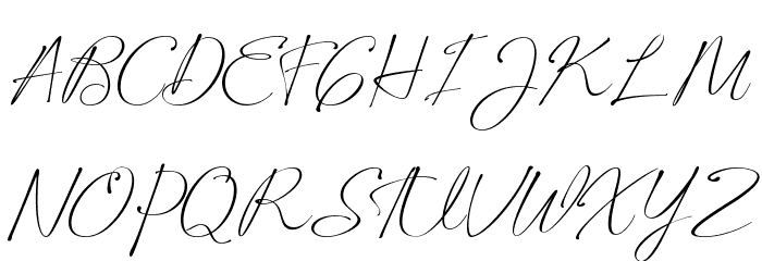 Manfollo Regular Font UPPERCASE
