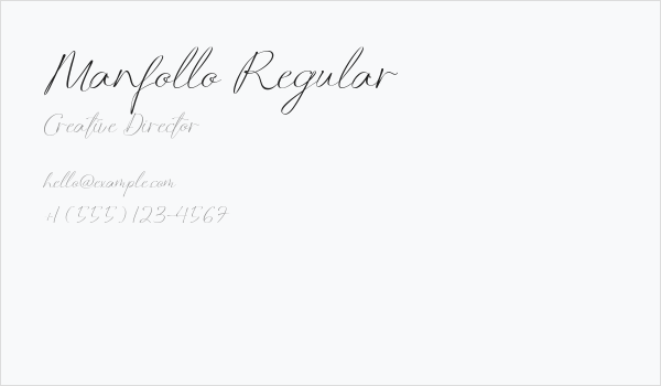 Manfollo Regular Business Card