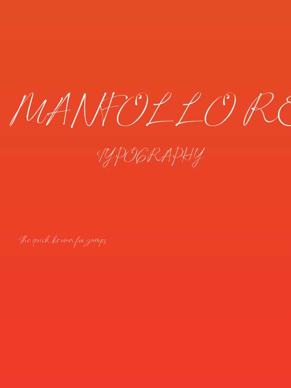 Manfollo Regular Poster