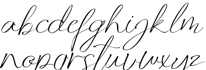 Manfollo Regular Font LOWERCASE