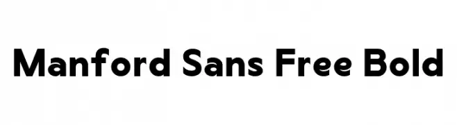 Manford Sans Free Bold  baixar fontes gratis