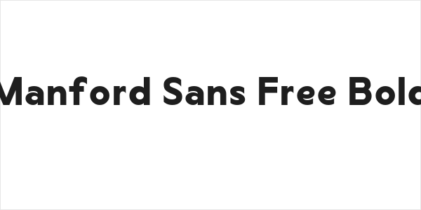 Manford Sans Free Bold Logo